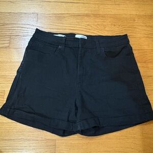Black Jean shorts